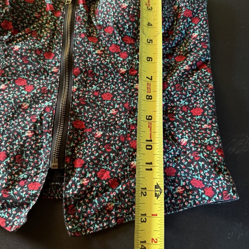 Urban Outfitters Silence + Noise Floral Corset Bustier Top Size Medium Y2K Zip - Picture 5 of 10
